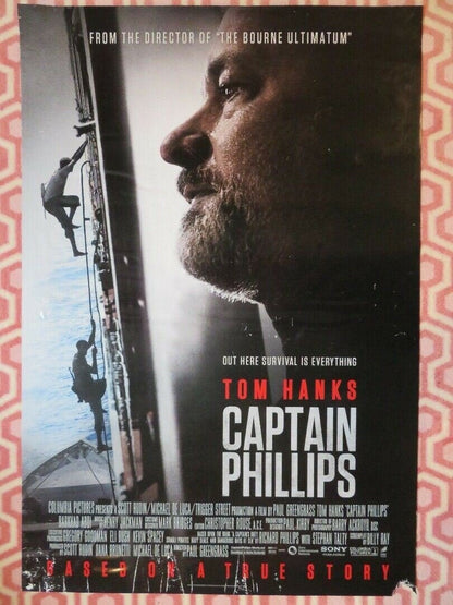 CAPTAIN PHILLIPS UK ONE SHEET (27"x 41") ROLLED POSTER TOM HANKS TRUE STORY 2013 Movie posters