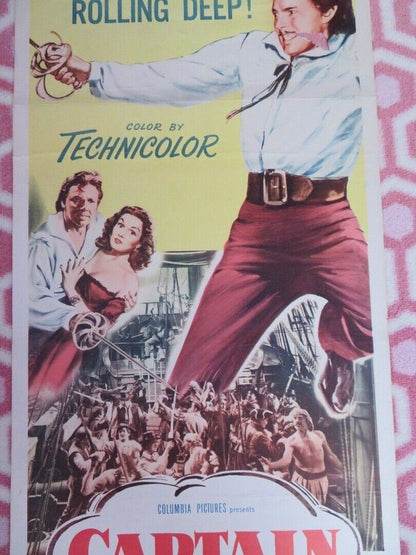 CAPTAIN PIRATE US INSERT (14"x 36") POSTER LOUIS HAYWARD 1952 - Rendezvous Cinema