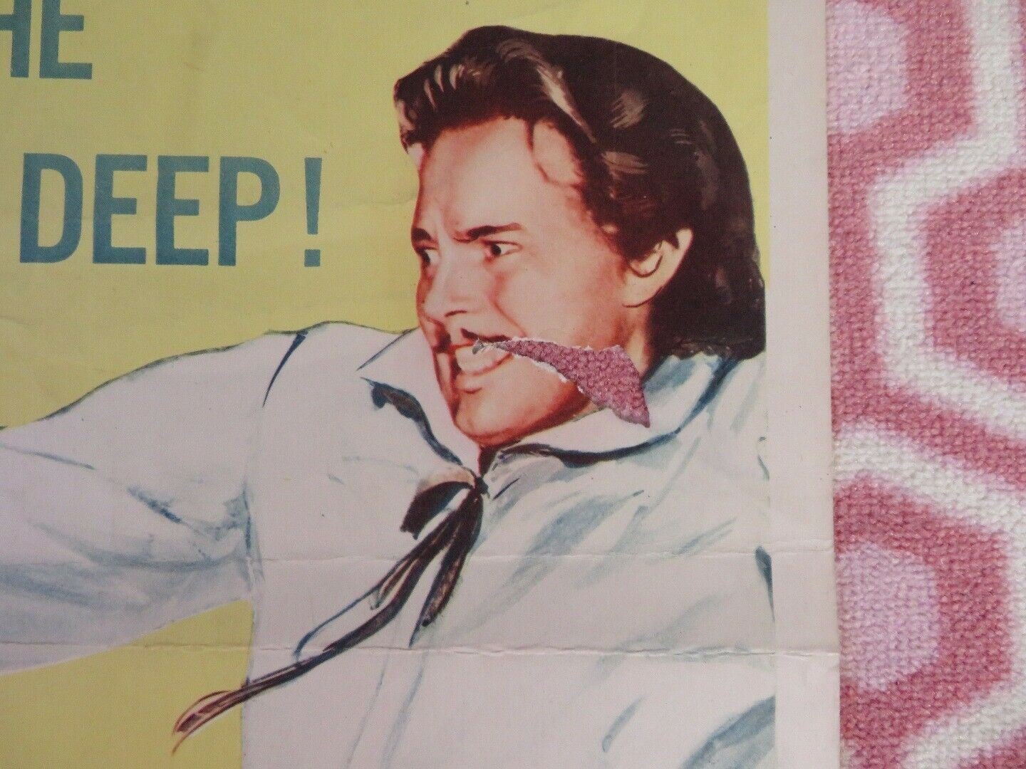 CAPTAIN PIRATE US INSERT (14"x 36") POSTER LOUIS HAYWARD 1952 - Rendezvous Cinema