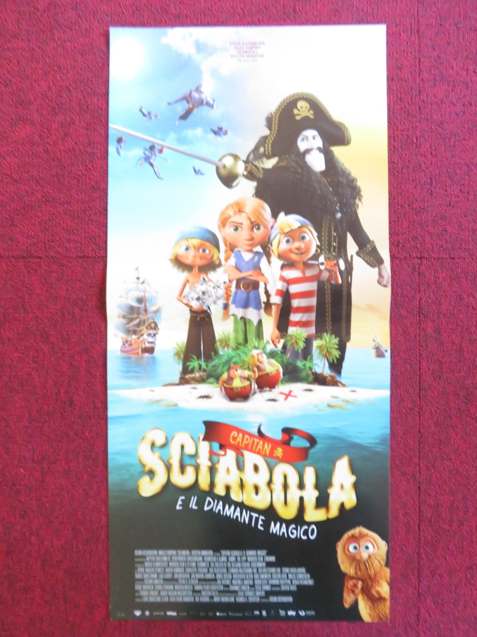 CAPTAIN SABERTOOTH AND THE MAGIC DIAMOND ITALIAN LOCANDINA POSTER K. HAUGEN 2019 Rendezvous Cinema Movie posters