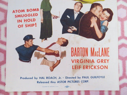 CAPTAIN SCARFACE US INSERT (14"x 36") POSTER BARTON MACLANE VIRGINIA GREY 1953 - Rendezvous Cinema
