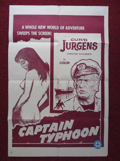 CAPTAIN TYPHOON FOLDED CANADA ONE SHEET POSTER 23" X 35" CURN JURGENS - Rendezvous Cinema