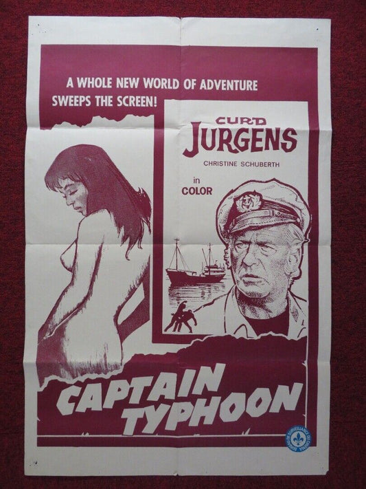 CAPTAIN TYPHOON FOLDED CANADA ONE SHEET POSTER 23" X 35" CURN JURGENS - Rendezvous Cinema