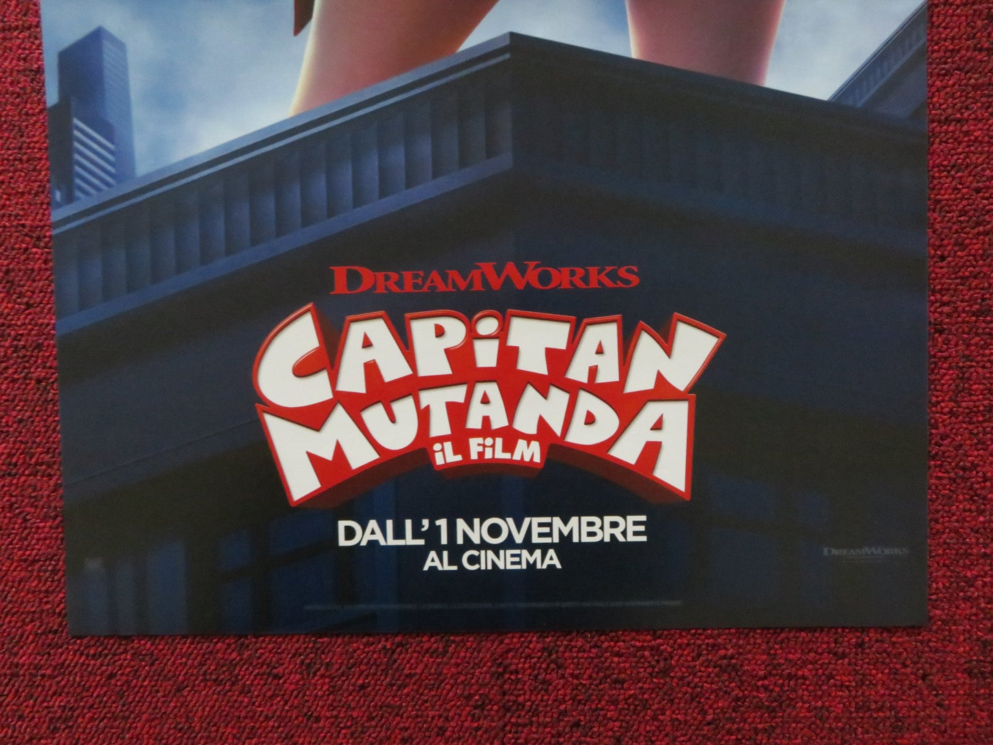 CAPTAIN UNDERPANTS: THE FIRST EPIC MOVIE ITALIAN LOCANDINA POSTER KEVIN HART '15 Rendezvous Cinema Movie posters