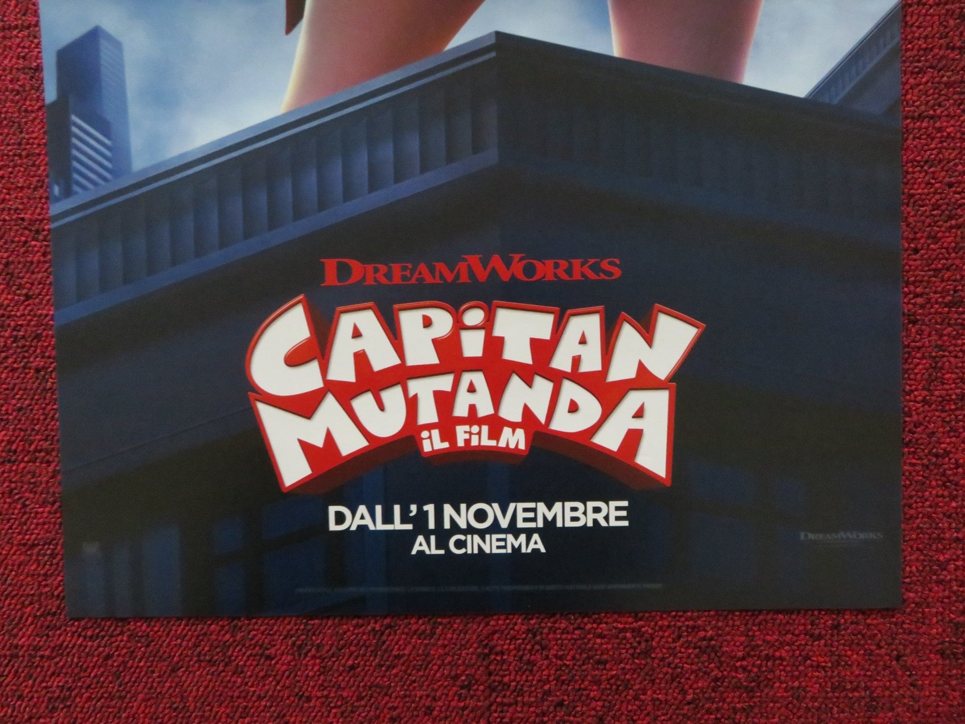 CAPTAIN UNDERPANTS: THE FIRST EPIC MOVIE ITALIAN LOCANDINA POSTER KEVIN HART '15 Rendezvous Cinema Movie posters