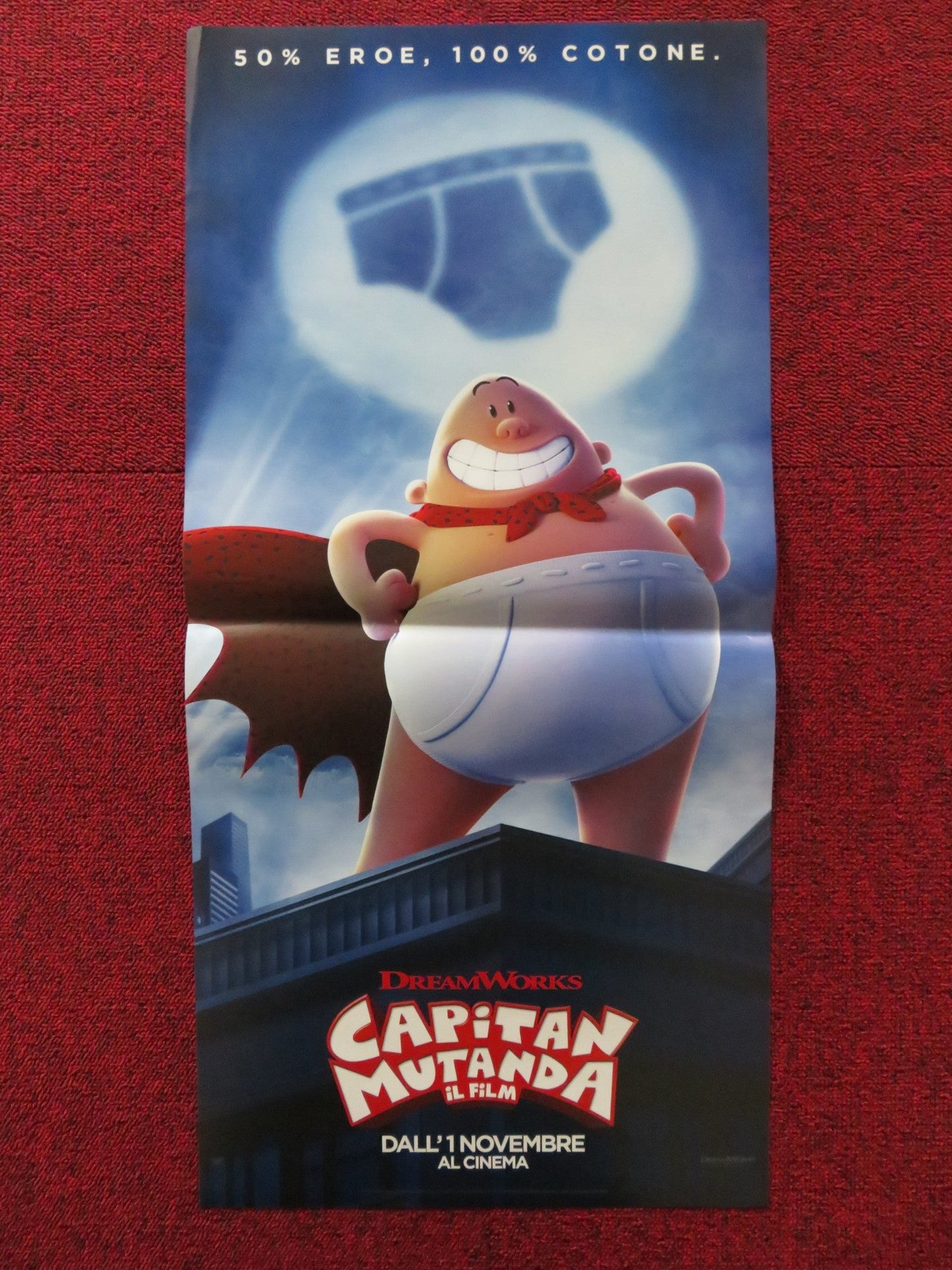 CAPTAIN UNDERPANTS: THE FIRST EPIC MOVIE ITALIAN LOCANDINA POSTER KEVIN HART '15 Rendezvous Cinema Movie posters
