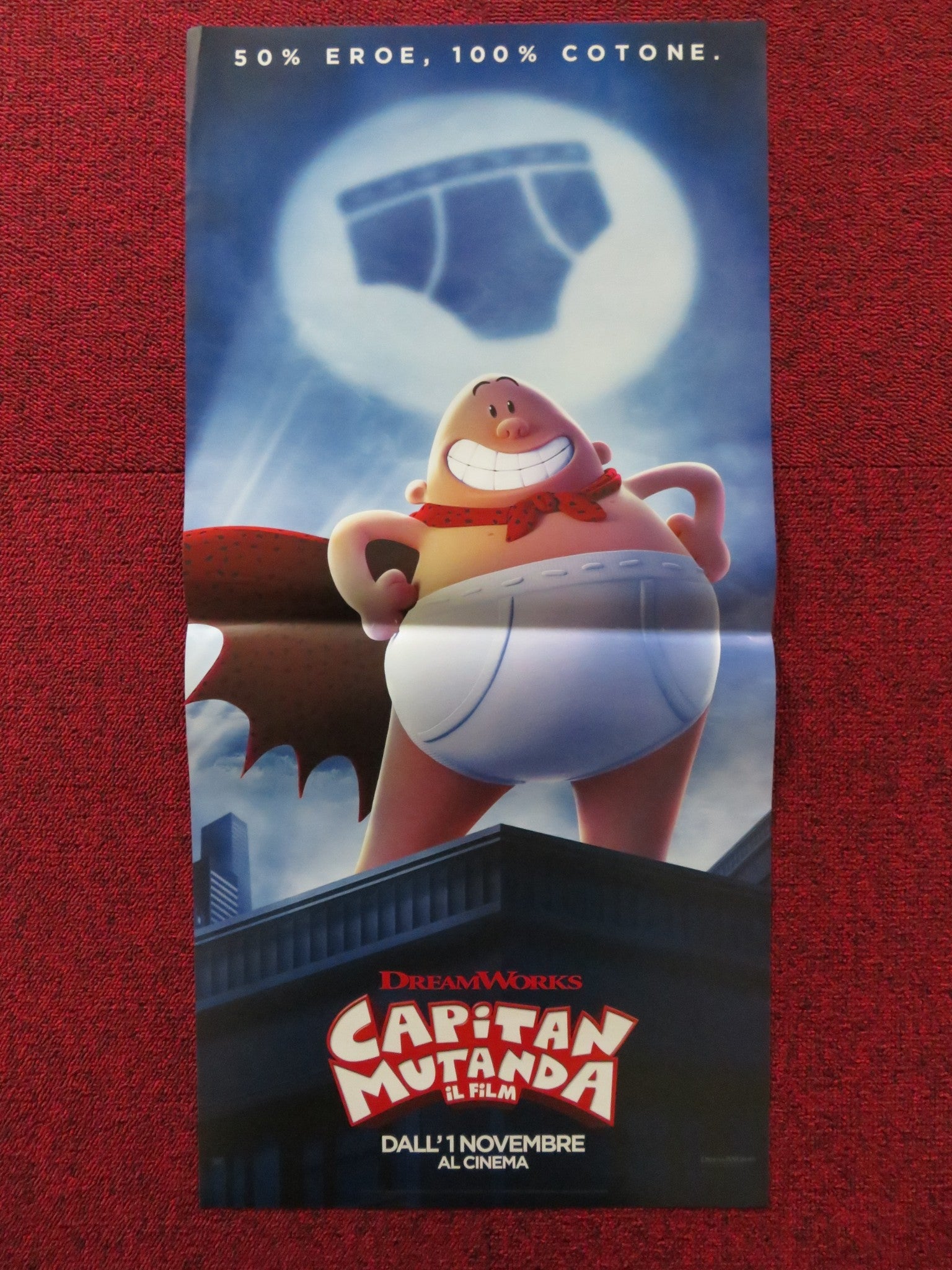 CAPTAIN UNDERPANTS: THE FIRST EPIC MOVIE ITALIAN LOCANDINA POSTER KEVIN HART '15 Rendezvous Cinema Movie posters