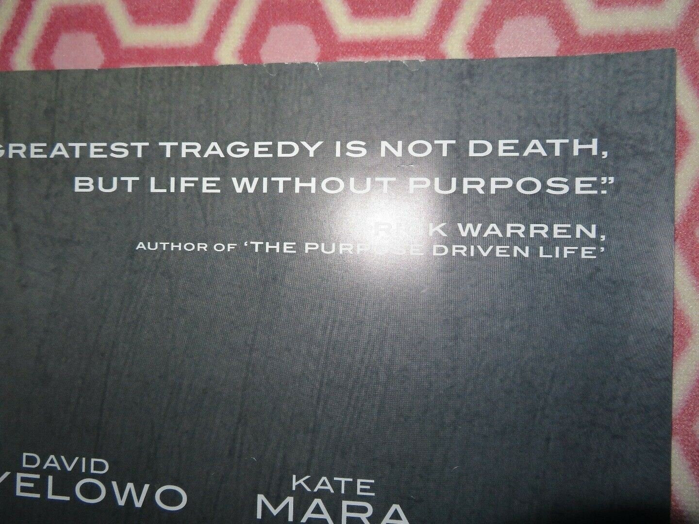 CAPTIVE QUAD (30"x 40") ROLLED POSTER DAVID OYELOWO KATE MARA RICK WARREN Movie posters