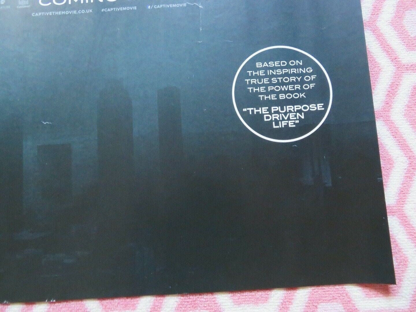 CAPTIVE QUAD (30"x 40") ROLLED POSTER DAVID OYELOWO KATE MARA RICK WARREN Movie posters