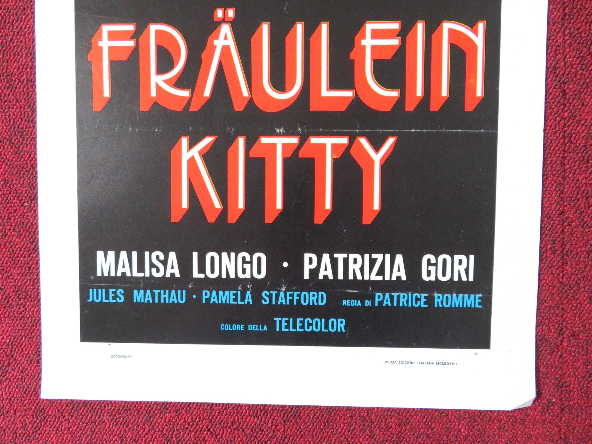 CAPTIVE WOMEN 4 ITALIAN LOCANDINA POSTER CLAUDINE BECCARIE MALISA LONGO 1978 Rendezvous Cinema Movie posters