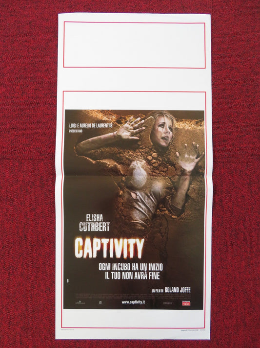 CAPTIVITY ITALIAN LOCANDINA POSTER ELISHA CUTHBERT DANIEL GILLIES 2007 Rendezvous Cinema Movie posters