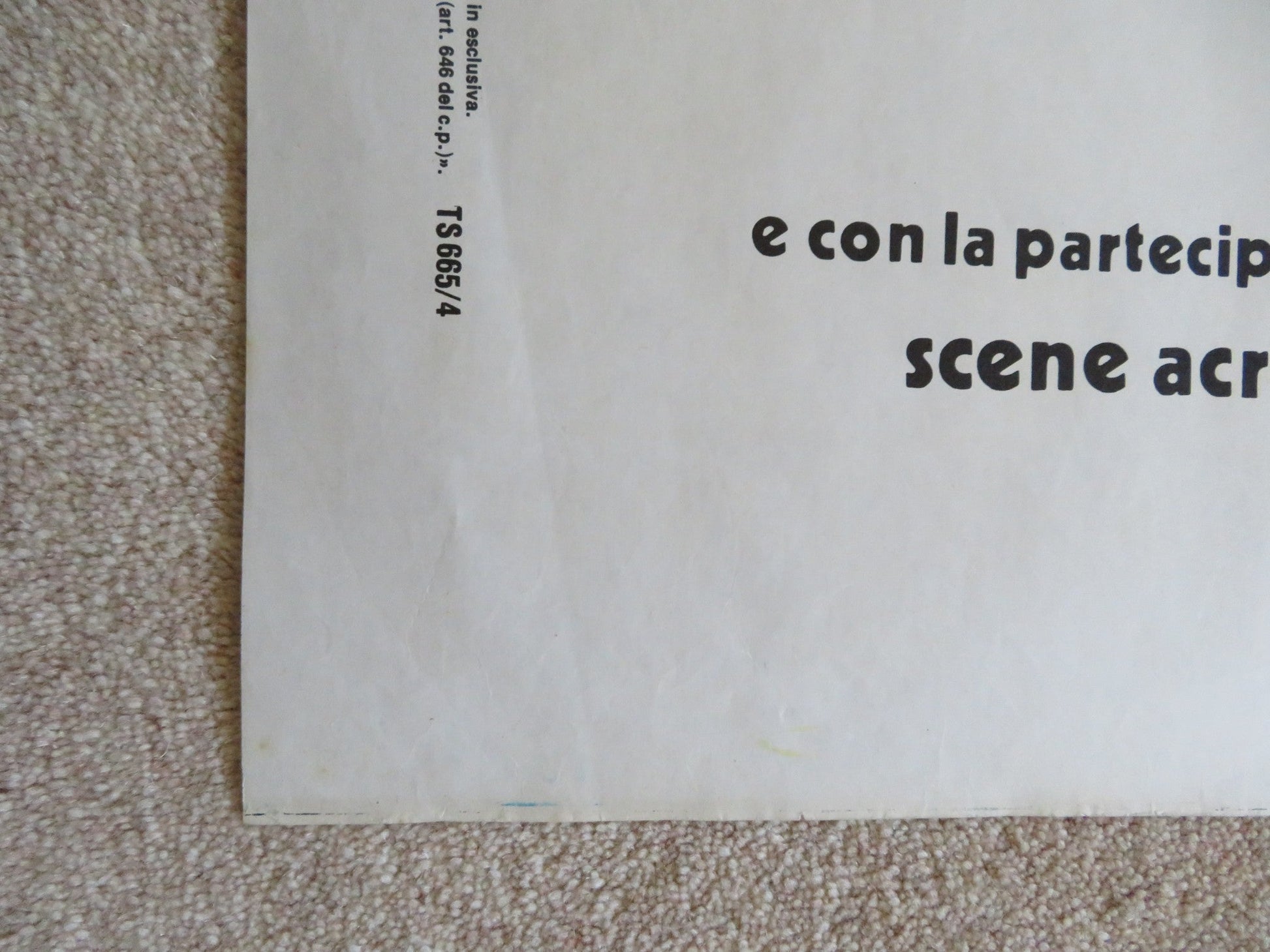 CAR CRASH ITALIAN 2 FOGLIO POSTER JOEY TRAVOLTA VITTORIO MEZZOGIORNO 1981 Rendezvous Cinema Movie posters