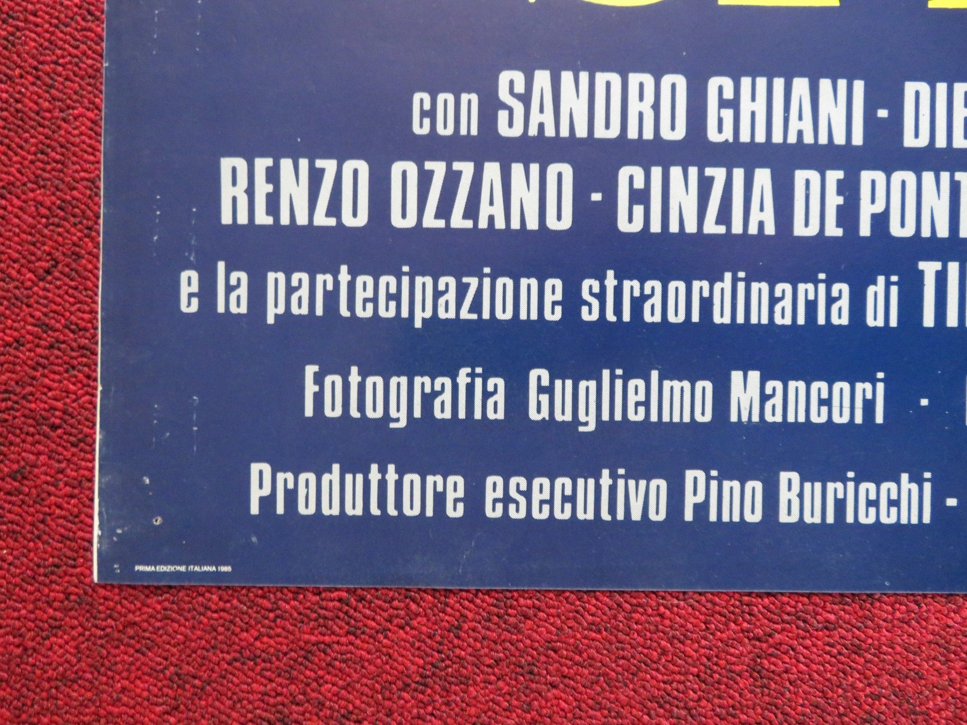 CARABINIERI SI NASCE ITALIAN FOGLIO POSTER SANDRO GHIANI DIEGO CAPPUCCIO 1985 Rendezvous Cinema Movie posters