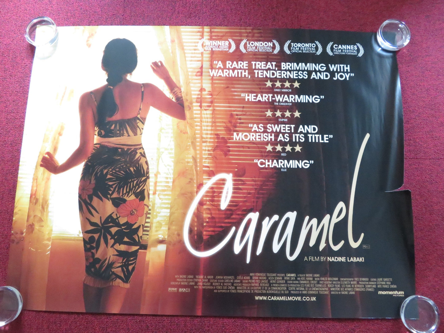 CARAMEL UK QUAD ROLLED POSTER NADINE LABAKI YASMINE AL MASSRI 2007 Rendezvous Cinema Movie posters