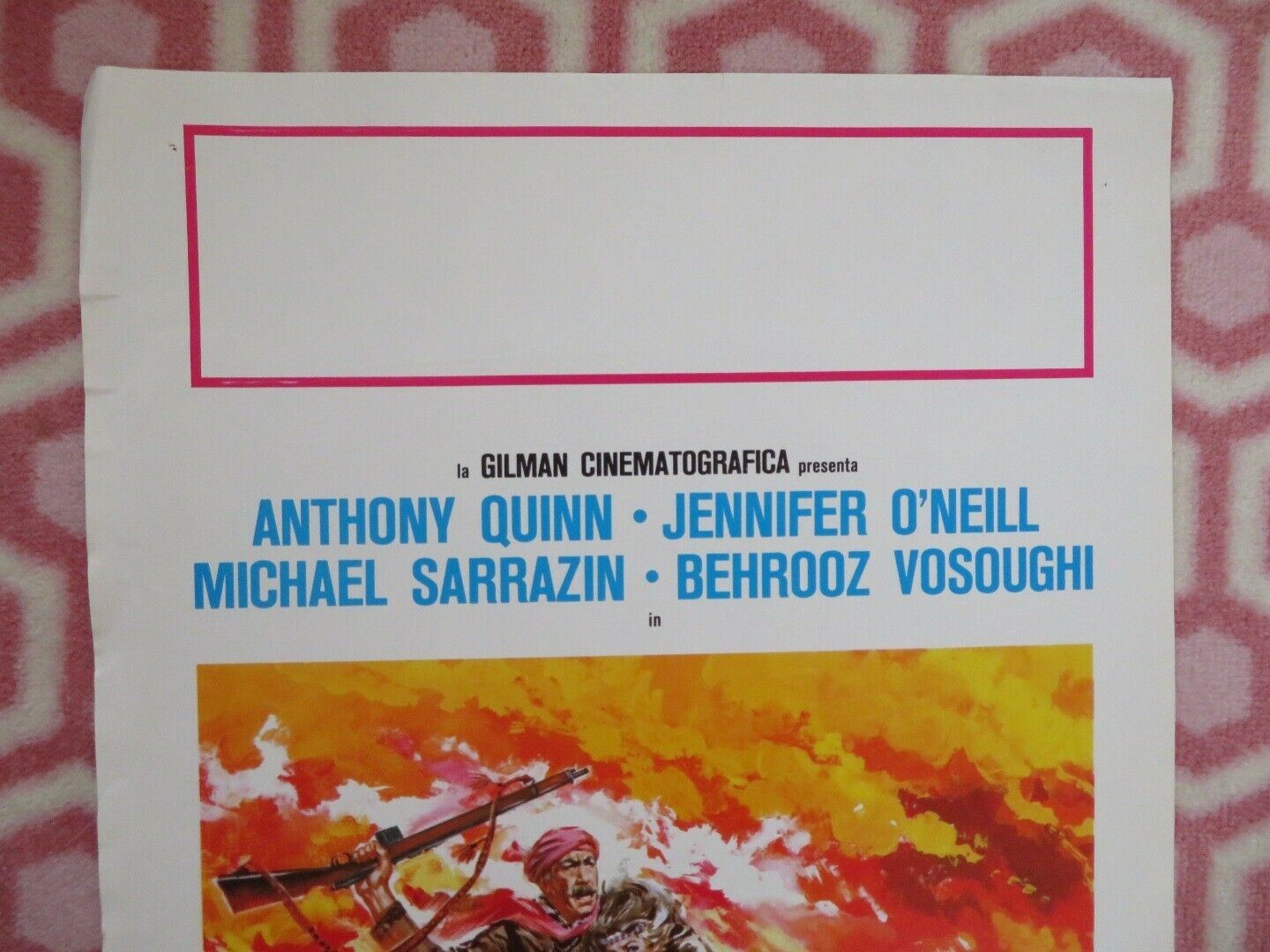 CARAVANS ITALIAN LOCANDINA (27.5"x13") POSTER ANTHONY QUINN BARRY SULLIVAN 1979 Movie posters