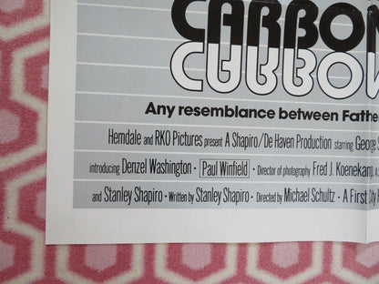 CARBON COPY FOLDED US ONE SHEET POSTER GEORGE SEGAL DENZIL WASHINGTON 1981 Movie posters