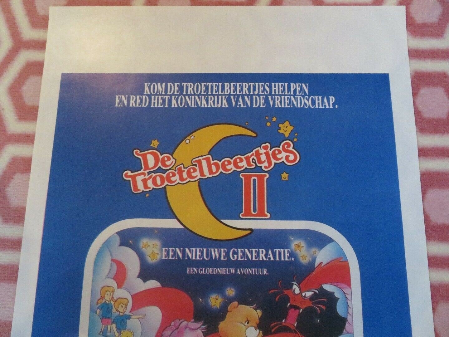 CARE BEARS 2: A New Generation BELGIUM (21.5"x 14.5") POSTER DALE SCHOTT 1986 Movie posters