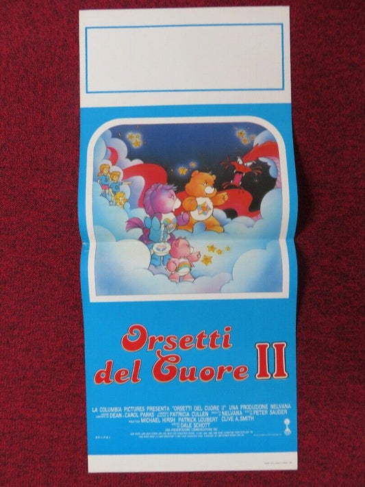 CARE BEARS MOVIE II A NEW GENERATION ITALIAN LOCANDINA (27.5"x12.5") POSTER '86 - Rendezvous Cinema