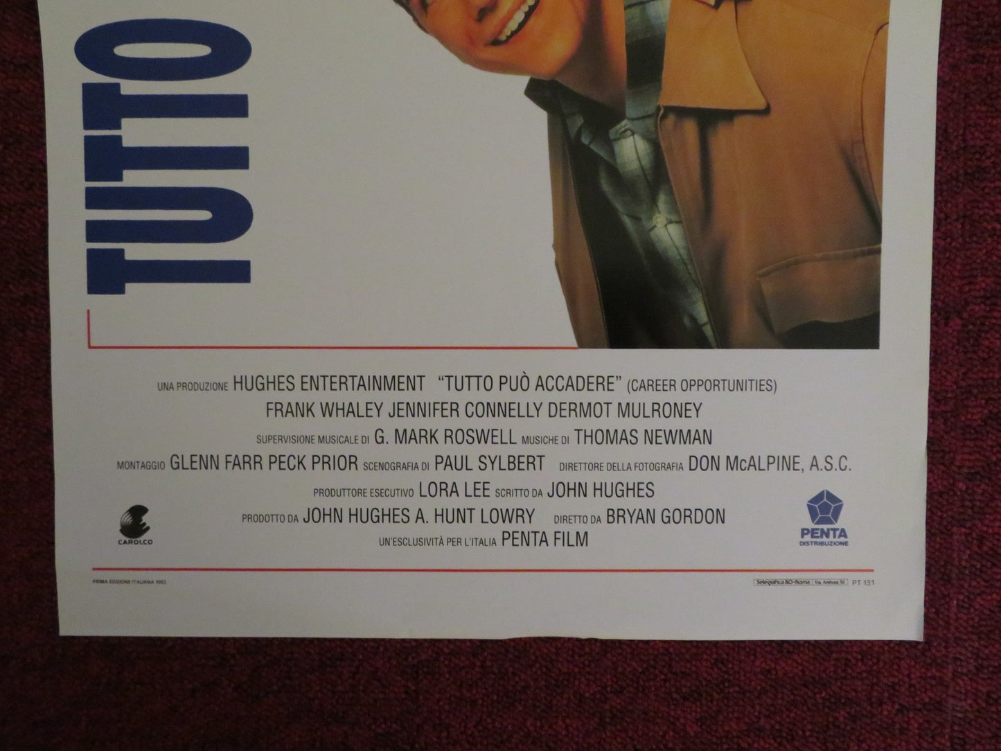 CAREER OPPORTUNITIES ITALIAN LOCANDINA POSTER JENNIFER CONNELLY F. WHALEY 1991 Rendezvous Cinema Movie posters