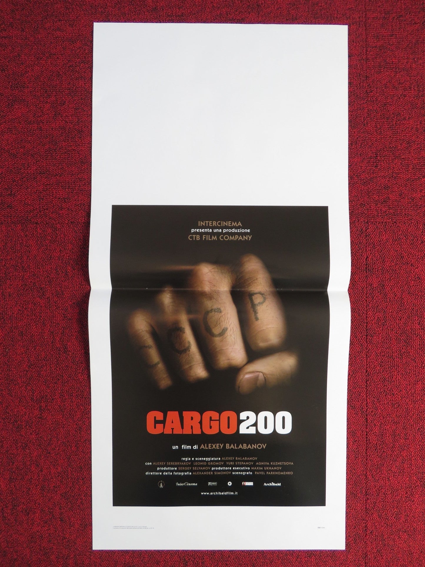 CARGO 200 ITALIAN LOCANDINA POSTER ALEXEY SEREBRYAKOV LEONID GROMOV 2007 Rendezvous Cinema Movie posters