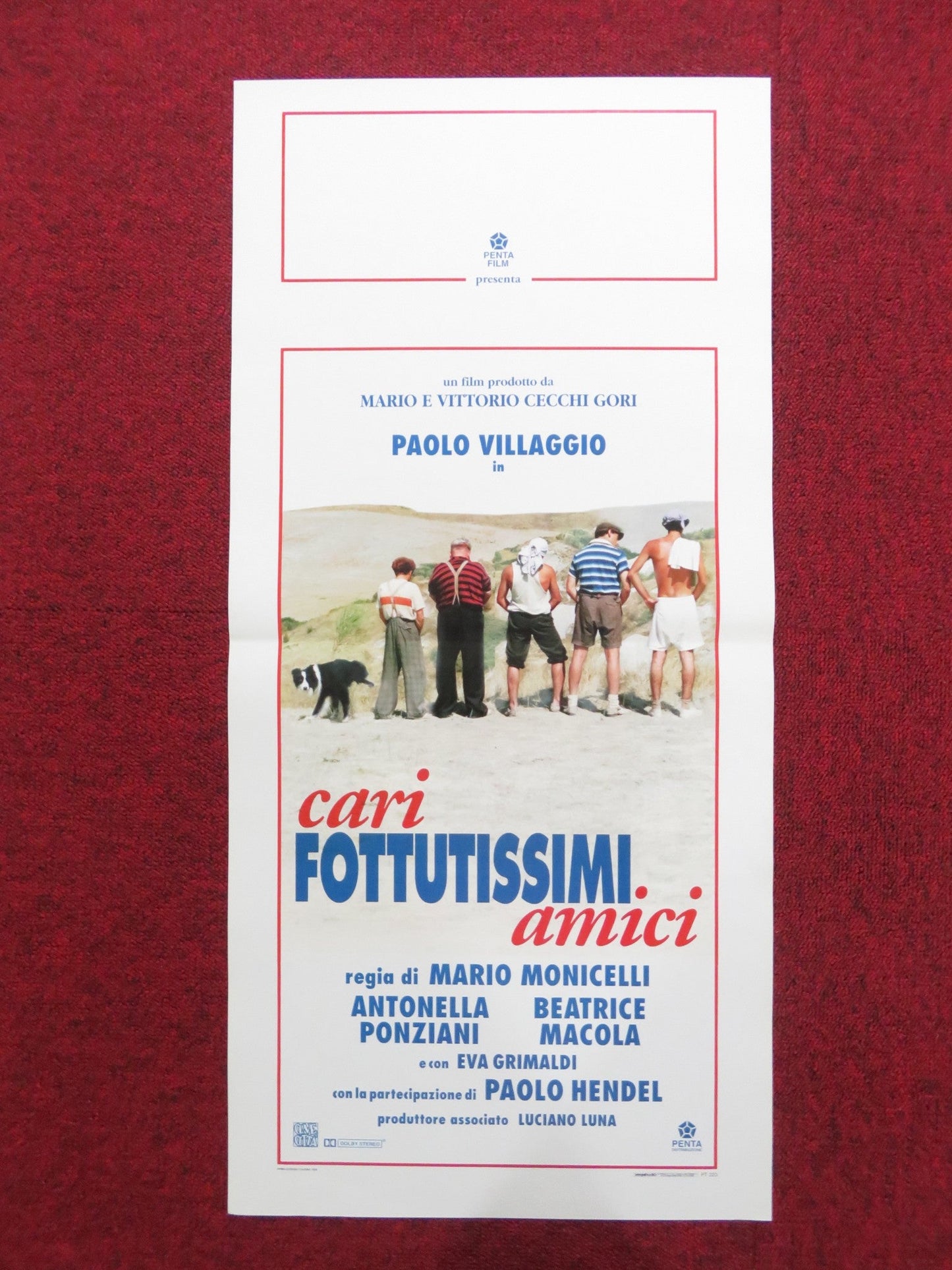 CARI FOTTUTISSIMI AMICI ITALIAN LOCANDINA POSTER PAOLO VILLAGGIO 1994 Rendezvous Cinema Movie posters