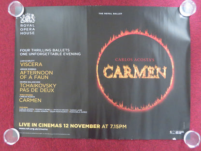 CARMEN ROYAL OPERA HOUSE UK QUAD ROLLED POSTER CARLOS ACOSTA 2015 Rendezvous Cinema Movie posters
