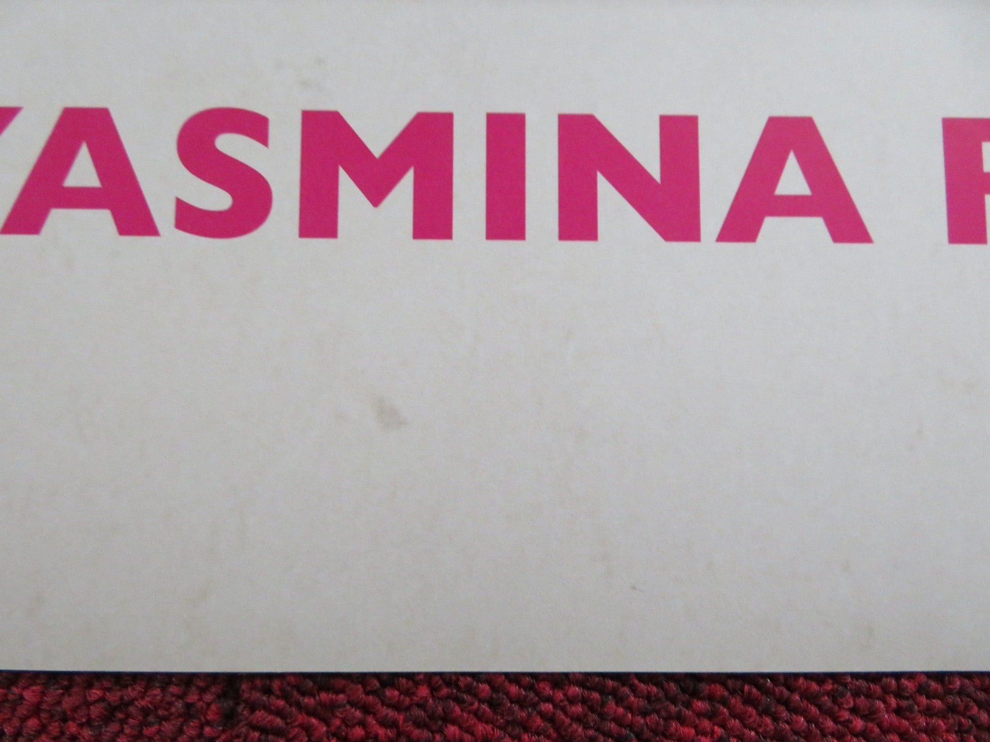 CARNAGE - A UK QUAD (30"x 40") ROLLED POSTER JODIE FOSTER KATE WINSLET 2011 Rendezvous Cinema Movie posters