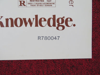 CARNAL KNOWLEDGE FOLDED US ONE SHEET POSTER JACK NICHOLSON CANDICE BERGEN 1971 Rendezvous Cinema Movie posters