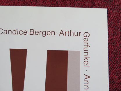 CARNAL KNOWLEDGE FOLDED US ONE SHEET POSTER JACK NICHOLSON CANDICE BERGEN 1971 Rendezvous Cinema Movie posters