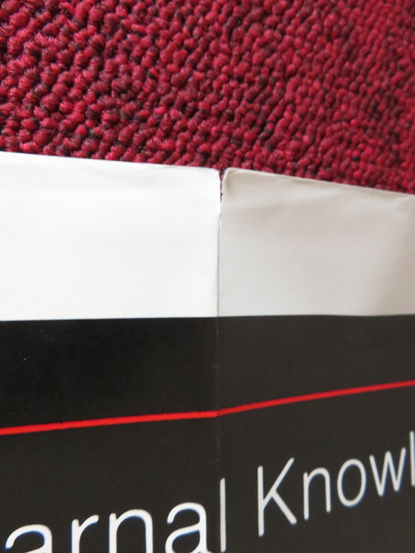 CARNAL KNOWLEDGE FOLDED US ONE SHEET POSTER JACK NICHOLSON CANDICE BERGEN 1971 Rendezvous Cinema Movie posters