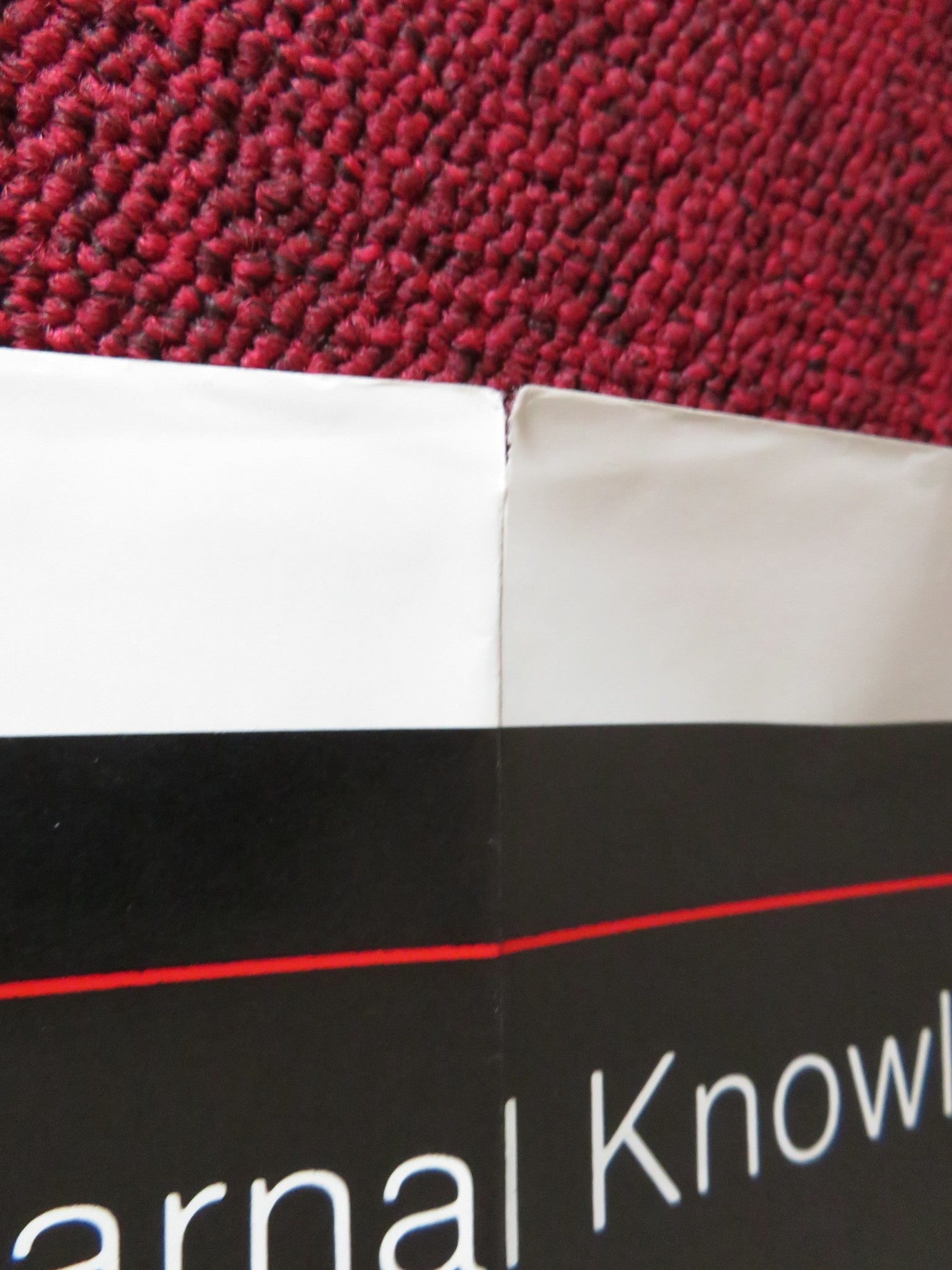 CARNAL KNOWLEDGE FOLDED US ONE SHEET POSTER JACK NICHOLSON CANDICE BERGEN 1971 Rendezvous Cinema Movie posters