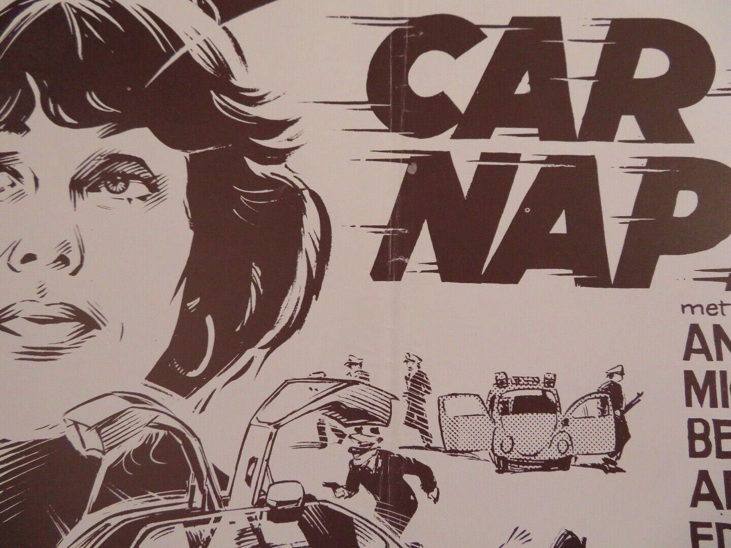 CARNAPPING BELGIUM (20.5"x 14") POSTER ANNY DUPEREY MICHEL GALABRU BERND STEPHAN Movie posters