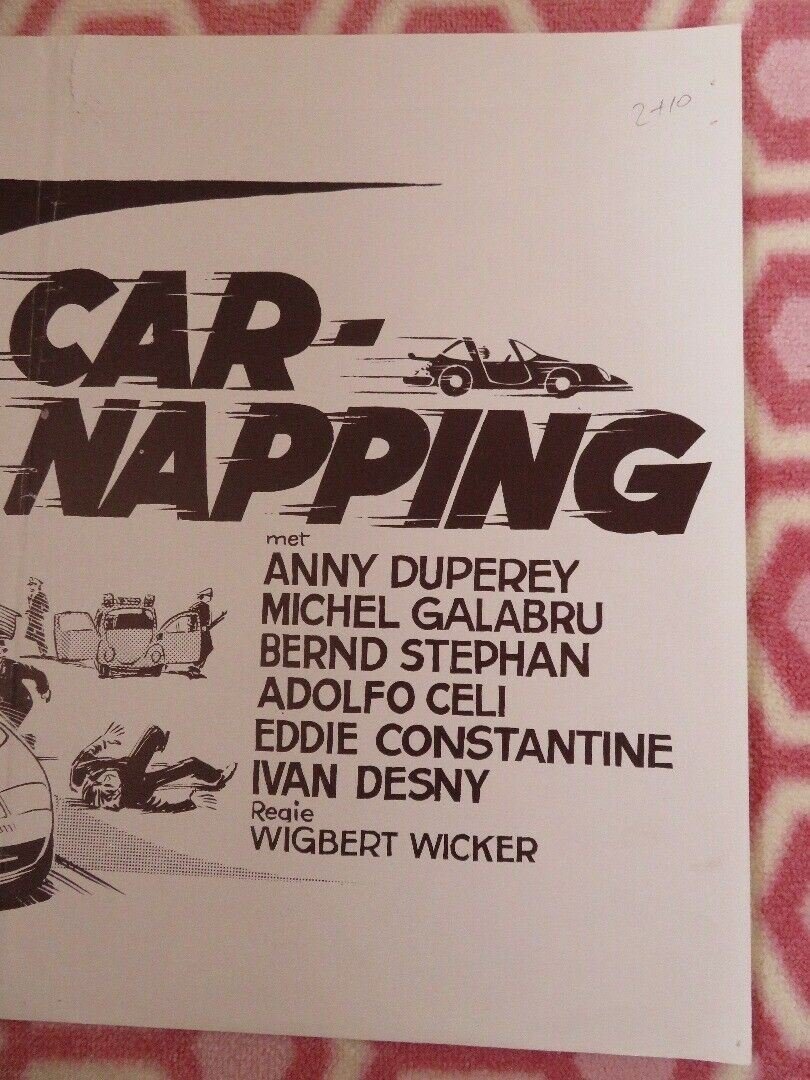 CARNAPPING BELGIUM (20.5"x 14") POSTER ANNY DUPEREY MICHEL GALABRU BERND STEPHAN Movie posters
