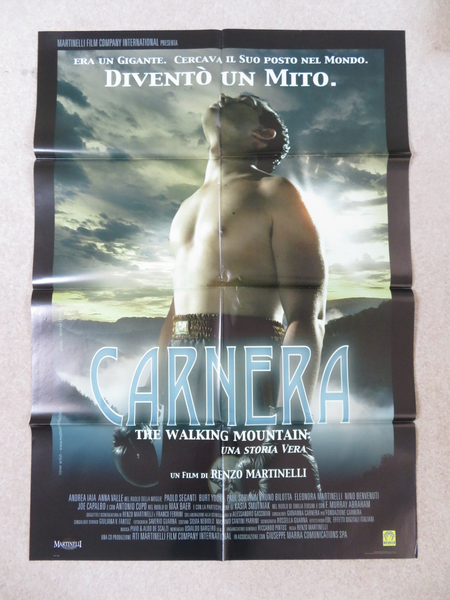 CARNERA THE WALKING MOUNTAIN ITALIAN 2 FOGLIO POSTER ANDREA LAIA ANNA VALLE 2008 Rendezvous Cinema Movie posters