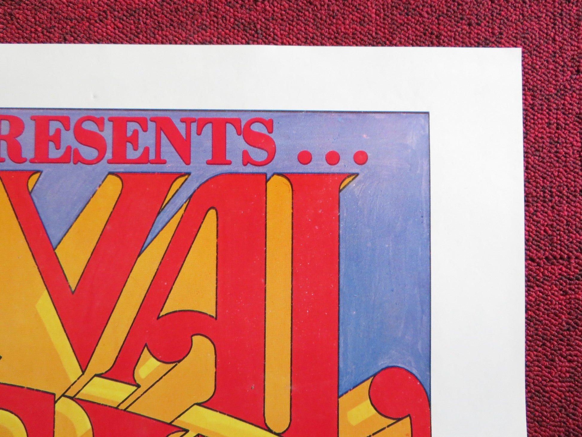 CARNIVAL MAGIC US TRI FOLDED ONE SHEET ROLLED POSTER DON STEWART R. CARROL 1983 Rendezvous Cinema Movie posters