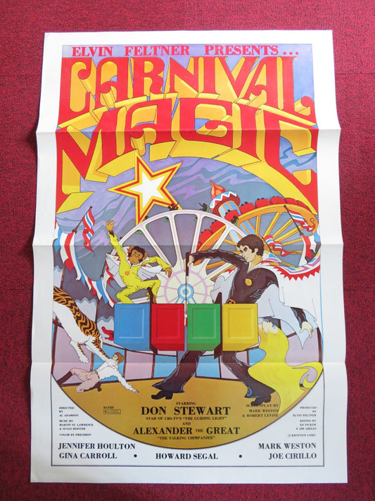 CARNIVAL MAGIC US TRI FOLDED ONE SHEET ROLLED POSTER DON STEWART R. CARROL 1983 Rendezvous Cinema Movie posters