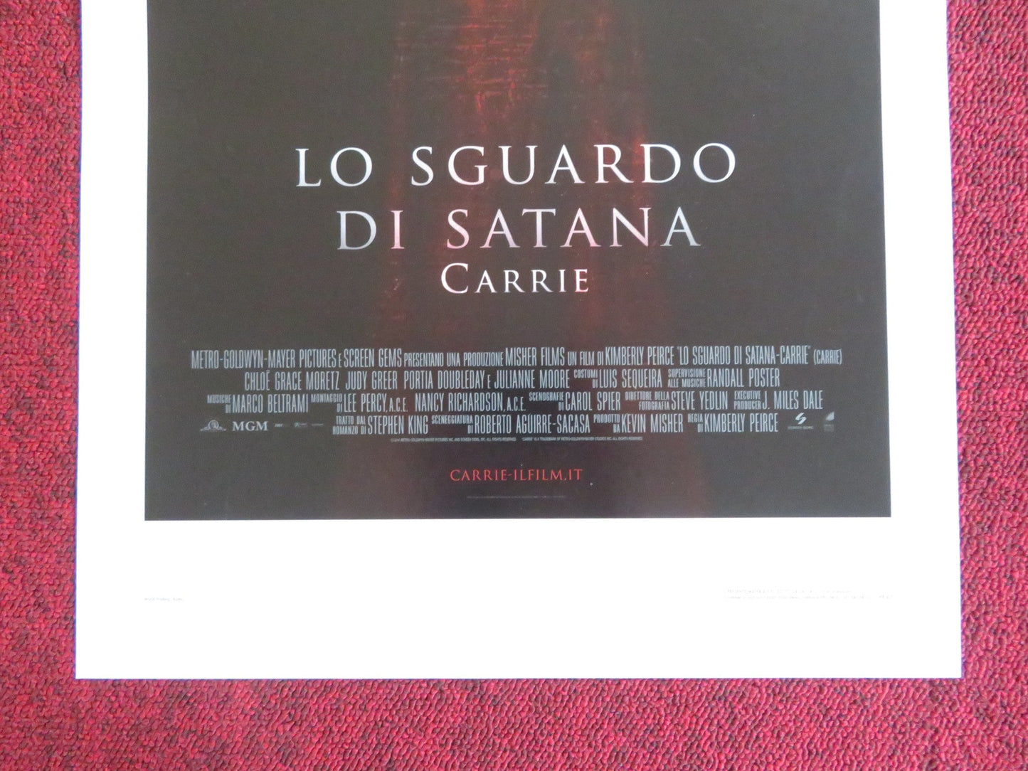 CARRIE ITALIAN LOCANDINA POSTER JULIANNE MOORE CHLOE GRACE MORETZ 2013 Rendezvous Cinema Movie posters