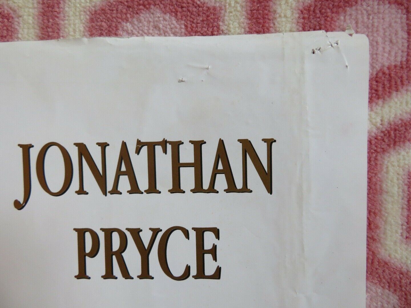 CARRINGTON BRITISH QUAD (30" x 40") POSTER EMMA THOMPSON JONATHAN PRYCE 1995 Movie posters