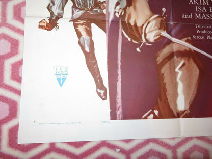 CARTOUCHE FOLDED US ONE SHEET POSTER RICHARD BASEHART PATRICIA ROC 1955 Movie posters