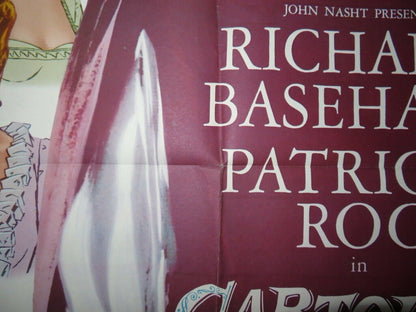 CARTOUCHE FOLDED US ONE SHEET POSTER RICHARD BASEHART PATRICIA ROC 1955 Movie posters