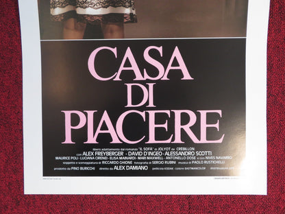 CASA DI PIACERE ITALIAN LOCANDINA POSTER VALENTINE DEMY A. FREYBERGER 1989 Rendezvous Cinema Movie posters