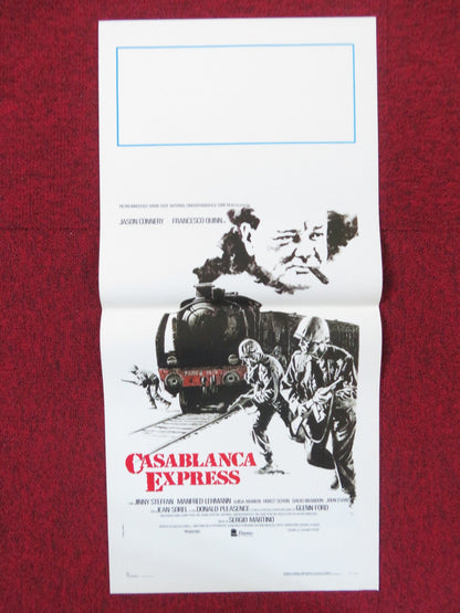 CASABLANCA EXPRESS ITALIAN LOCANDINA POSTER DONALD PLEASENCE JASON CONNERY 1989 Rendezvous Cinema Movie posters