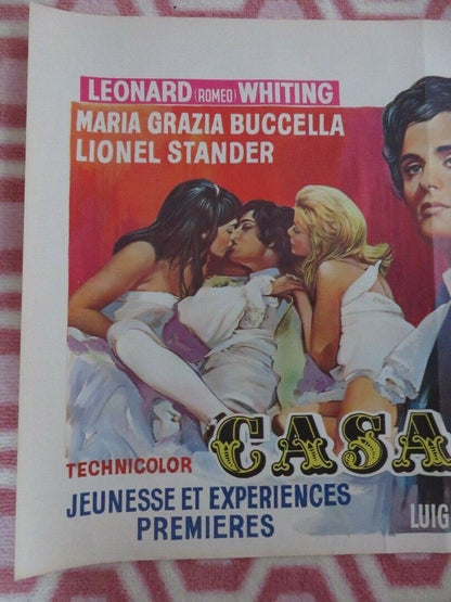 CASANOVA BELGIUM (22"x 14") POSTER ITALIAN FILM LEONARD WHITING TINA AUMONT 1969 Movie posters