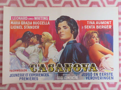 CASANOVA BELGIUM (22"x 14") POSTER ITALIAN FILM LEONARD WHITING TINA AUMONT 1969 Movie posters