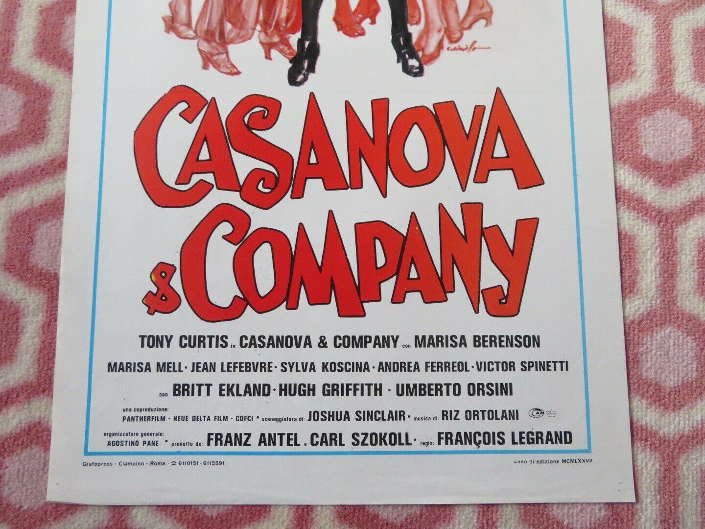CASANOVA & COMPANY / Some Like It Cool ITALIAN LOCANDINA (27.5"x13") POSTER '77 Movie posters