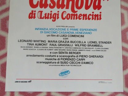 Casanova : His Youthful Years ITALIAN LOCANDINA (27.5"x 13") POSTER 1969 Movie posters