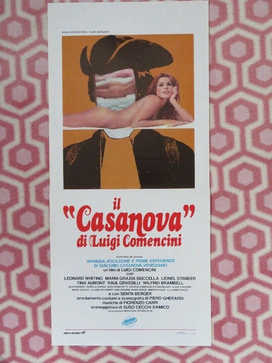 Casanova : His Youthful Years ITALIAN LOCANDINA (27.5"x 13") POSTER 1969 Movie posters