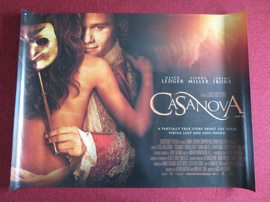 CASANOVA UK QUAD (30"x 40") ROLLED POSTER HEATH LEDGER SIENNA MILLER 2005 Rendezvous Cinema Movie posters