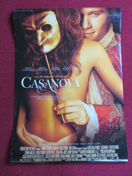 CASANOVA US ONE SHEET ROLLED POSTER HEATH LEDGER 2005 Movie posters
