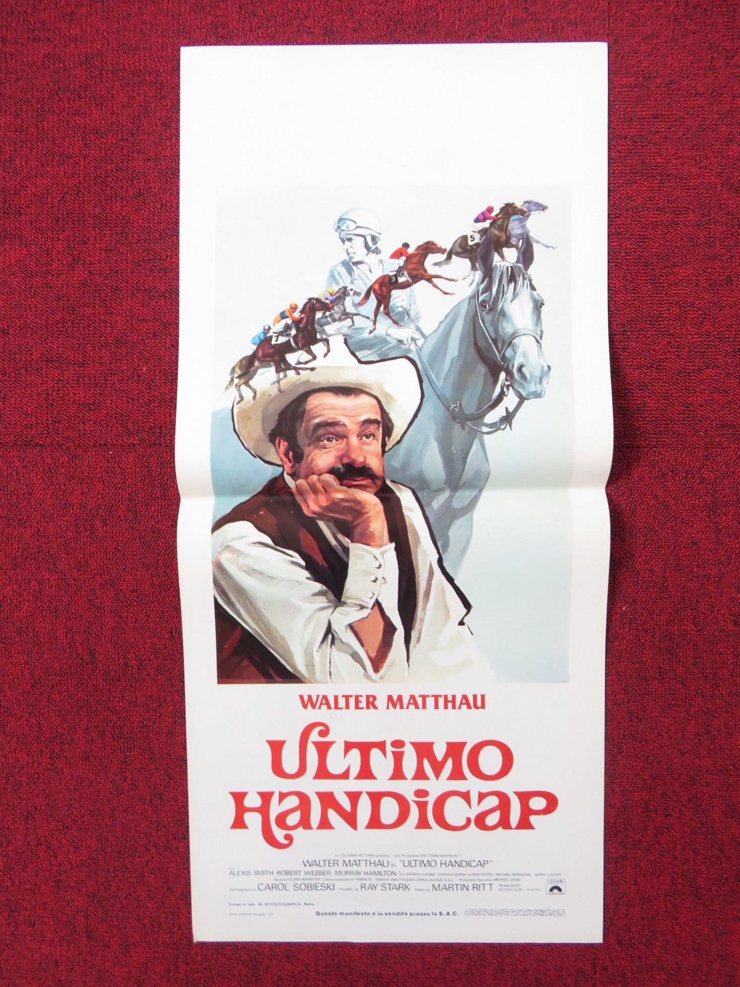 CASEY'S SHADOW ITALIAN LOCANDINA POSTER WALTER MATTHAU ALEXIS SMITH 1978 Rendezvous Cinema Movie posters